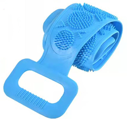Gövde Süngeri Çift Taraflı Saplı Silikon Banyo Fırçası 70cm