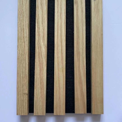Ahşap Şerit Mdf Akustik Paneller Duvar İçin 21mm Emici Ses