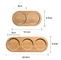İnsanlaşmış Tasarım Bambu Mutfak Depolama Tutucu Baharat Kavanoz Bardak Standı Şişe Tepsileri