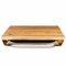 Mutfak bambu kesme tahtası seti Paslanmaz çelik tepsi ile kesme tahtası seti