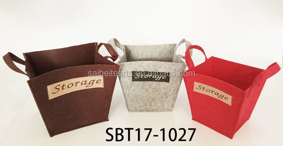 2024 Sıcak Satış 100% Polyester Felt'ten Yapılmış Modern Katlanabilir Ev Kullanımı Depolama Kapları