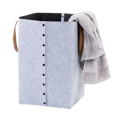 Özel Renk Modern Polyester Felt Giysi Kuruluşu için Depolama Sepeti