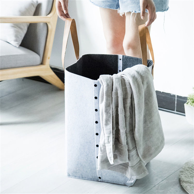 Özel Renk Modern Polyester Felt Giysi Kuruluşu için Depolama Sepeti