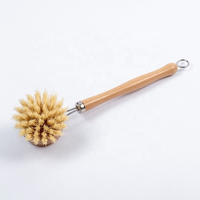 Bulaşık Takımı Sisal Uzun Saplı Bulaşık Temizleme Fırçası 23*4.8*2cm