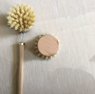 Bulaşık Takımı Sisal Uzun Saplı Bulaşık Temizleme Fırçası 23*4.8*2cm
